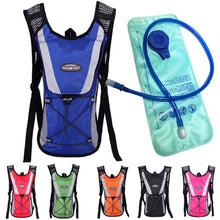 Load image into Gallery viewer, Outdoor Sports Mountaineering Cycling Backpack with 2L Water Bag, Blue with Water Bag, Red with Water Bag, Orange with Water Bag, Black with Water Bag, Pink with Water Bag, Green with Water Bag