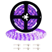 Load image into Gallery viewer, 2835 SMD UV Purple Light Strip LED Lamp Decorative Light Strip, Waterproof 5m, Waterproof 10m, Bare Board 10m