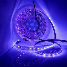 Load image into Gallery viewer, 2835 SMD UV Purple Light Strip LED Lamp Decorative Light Strip, Waterproof 5m, Bare Board 5m, Waterproof 10m, Bare Board 10m