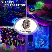 Load image into Gallery viewer, 2835 SMD UV Purple Light Strip LED Lamp Decorative Light Strip, Waterproof 5m, Bare Board 5m, Waterproof 10m, Bare Board 10m