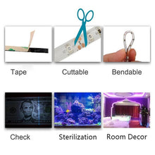 Load image into Gallery viewer, 2835 SMD UV Purple Light Strip LED Lamp Decorative Light Strip, Waterproof 5m, Bare Board 5m, Waterproof 10m, Bare Board 10m