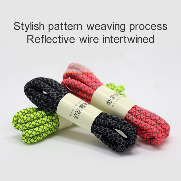 Reflective Shoe laces Round Sneakers ShoeLaces Kids Adult Outdoor Sports Shoelaces, 100cm, 120cm
