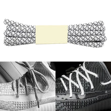 Load image into Gallery viewer, Reflective Shoe laces Round Sneakers ShoeLaces Kids Adult Outdoor Sports Shoelaces, 100cm, 120cm