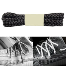 Load image into Gallery viewer, Reflective Shoe laces Round Sneakers ShoeLaces Kids Adult Outdoor Sports Shoelaces, 100cm, 120cm