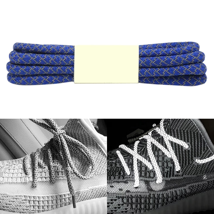 Reflective Shoe laces Round Sneakers ShoeLaces Kids Adult Outdoor Sports Shoelaces, 100cm, 120cm