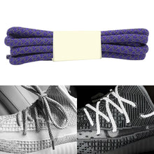 Load image into Gallery viewer, Reflective Shoe laces Round Sneakers ShoeLaces Kids Adult Outdoor Sports Shoelaces, 100cm, 120cm