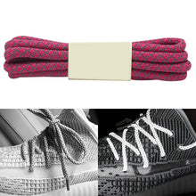 Load image into Gallery viewer, Reflective Shoe laces Round Sneakers ShoeLaces Kids Adult Outdoor Sports Shoelaces, 100cm, 120cm