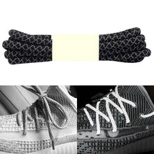 Load image into Gallery viewer, Reflective Shoe laces Round Sneakers ShoeLaces Kids Adult Outdoor Sports Shoelaces, 100cm, 120cm