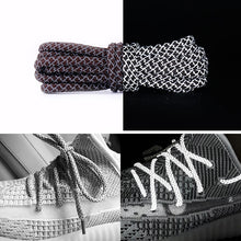 Load image into Gallery viewer, Reflective Shoe laces Round Sneakers ShoeLaces Kids Adult Outdoor Sports Shoelaces