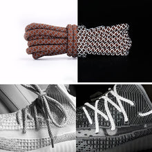 Load image into Gallery viewer, Reflective Shoe laces Round Sneakers ShoeLaces Kids Adult Outdoor Sports Shoelaces