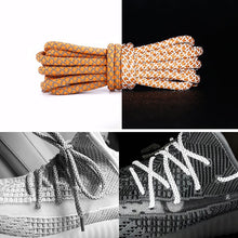Load image into Gallery viewer, Reflective Shoe laces Round Sneakers ShoeLaces Kids Adult Outdoor Sports Shoelaces