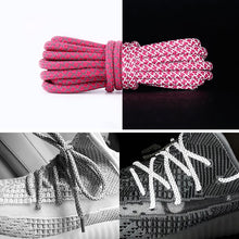 Load image into Gallery viewer, Reflective Shoe laces Round Sneakers ShoeLaces Kids Adult Outdoor Sports Shoelaces