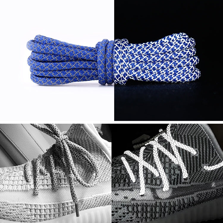 Reflective Shoe laces Round Sneakers ShoeLaces Kids Adult Outdoor Sports Shoelaces