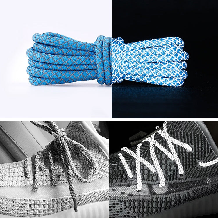 Reflective Shoe laces Round Sneakers ShoeLaces Kids Adult Outdoor Sports Shoelaces