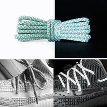 Load image into Gallery viewer, Reflective Shoe laces Round Sneakers ShoeLaces Kids Adult Outdoor Sports Shoelaces
