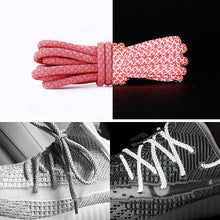 Load image into Gallery viewer, Reflective Shoe laces Round Sneakers ShoeLaces Kids Adult Outdoor Sports Shoelaces