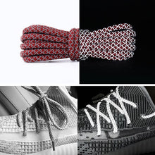 Load image into Gallery viewer, Reflective Shoe laces Round Sneakers ShoeLaces Kids Adult Outdoor Sports Shoelaces