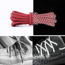 Load image into Gallery viewer, Reflective Shoe laces Round Sneakers ShoeLaces Kids Adult Outdoor Sports Shoelaces