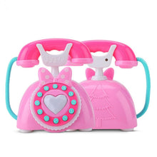 Load image into Gallery viewer, Child Simulation Retro Telephone Light Music Cartoon Early Education Puzzle Musical  Toys