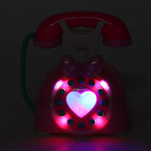 Load image into Gallery viewer, Child Simulation Retro Telephone Light Music Cartoon Early Education Puzzle Musical  Toys