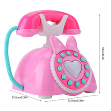 Load image into Gallery viewer, Child Simulation Retro Telephone Light Music Cartoon Early Education Puzzle Musical  Toys