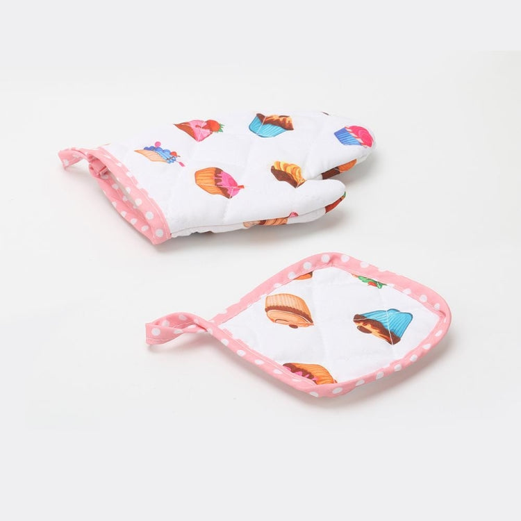 11 PCS / Set Kids Cooking Baking Kit Kitchen Chef Costume Role Play Apron Hat Gloves Set for Children