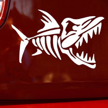 Load image into Gallery viewer, 10 PCS Car Sticker Motorcycle Pulling Flower Stick Fish Bone Cartoon Personality Body Sticker, Fish Bone