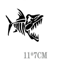 Load image into Gallery viewer, 10 PCS Car Sticker Motorcycle Pulling Flower Stick Fish Bone Cartoon Personality Body Sticker, Fish Bone