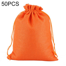 Load image into Gallery viewer, 50 PCS Multi size Linen Jute Drawstring Gift Bags Sacks Wedding Birthday Party Favors Drawstring Gift Bags, 7x9cm, 9x12cm, 10x14cm