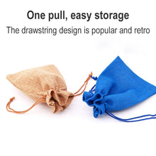 Load image into Gallery viewer, 50 PCS Multi size Linen Jute Drawstring Gift Bags Sacks Wedding Birthday Party Favors Drawstring Gift Bags, 13x18cm, 15x20cm, 17x23cm
