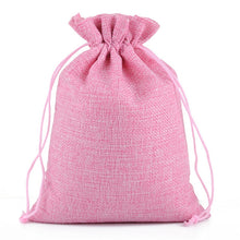 Load image into Gallery viewer, 50 PCS Multi size Linen Jute Drawstring Gift Bags Sacks Wedding Birthday Party Favors Drawstring Gift Bags, 20x30cm