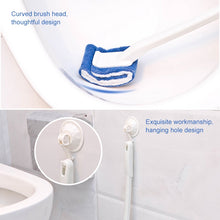 Load image into Gallery viewer, No Dead Corner Soft Bristles Disposable Toilet Brush, White, Black, Blue, Green