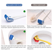 Load image into Gallery viewer, No Dead Corner Soft Bristles Disposable Toilet Brush, White, Black, Blue, Green
