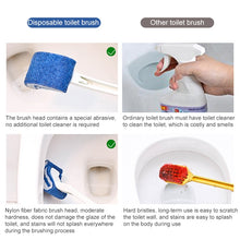Load image into Gallery viewer, No Dead Corner Soft Bristles Disposable Toilet Brush, White, Black, Blue, Green
