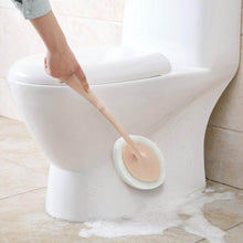Load image into Gallery viewer, Bathroom Long Handle Cleaning Sponge Brush Floor Tile Decontamination Scouring Pad