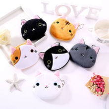 Load image into Gallery viewer, Cute Cat Coin Purse Children Plush Coin Purse