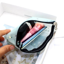 Load image into Gallery viewer, Mini Waterproof PVC Jelly Coin Purse Transparent Zipper Bag