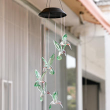 Load image into Gallery viewer, Creative Electronics Solar LED Hummingbird Wind Chime Light Seven Colors, Hummingbird