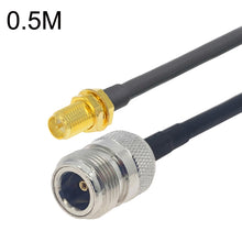 Load image into Gallery viewer, RP-SMA Female to N Female RG58 Coaxial Adapter Cable, RP-SMA Female to N Female 0.5m, RP-SMA Female to N Female 1m, RP-SMA Female to N Female 1.5m, RP-SMA Female to N Female 3m, RP-SMA Female to N Female 5m, RP-SMA Female to N Female 10m