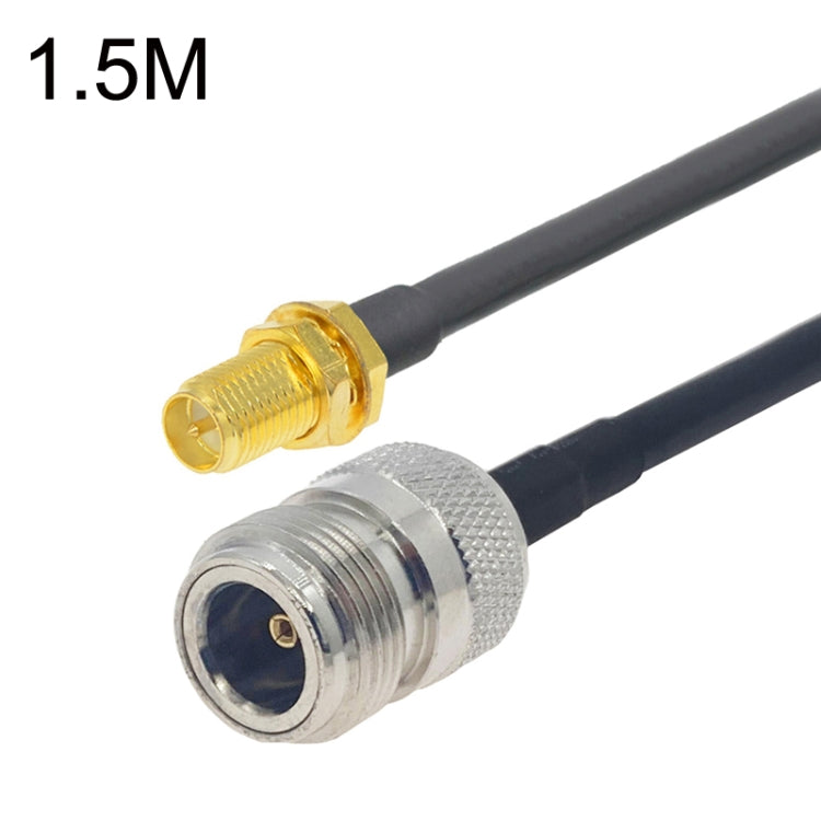 RP-SMA Female to N Female RG58 Coaxial Adapter Cable, RP-SMA Female to N Female 0.5m, RP-SMA Female to N Female 1m, RP-SMA Female to N Female 1.5m, RP-SMA Female to N Female 3m, RP-SMA Female to N Female 5m, RP-SMA Female to N Female 10m