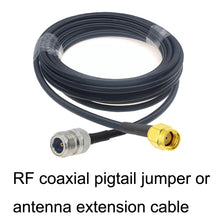 Load image into Gallery viewer, RP-SMA Male to N Female RG58 Coaxial Adapter Cable, RP-SMA Male to N Female 0.5m, RP-SMA Male to N Female 1m, RP-SMA Male to N Female 1.5m, RP-SMA Male to N Female 3m, RP-SMA Male to N Female 5m, RP-SMA Male to N Female 10m