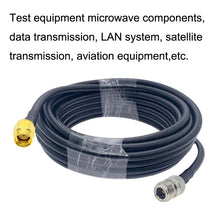 Load image into Gallery viewer, RP-SMA Male to N Female RG58 Coaxial Adapter Cable, RP-SMA Male to N Female 0.5m, RP-SMA Male to N Female 1m, RP-SMA Male to N Female 1.5m, RP-SMA Male to N Female 3m, RP-SMA Male to N Female 5m, RP-SMA Male to N Female 10m