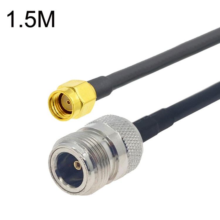 RP-SMA Male to N Female RG58 Coaxial Adapter Cable, RP-SMA Male to N Female 0.5m, RP-SMA Male to N Female 1m, RP-SMA Male to N Female 1.5m, RP-SMA Male to N Female 3m, RP-SMA Male to N Female 5m, RP-SMA Male to N Female 10m