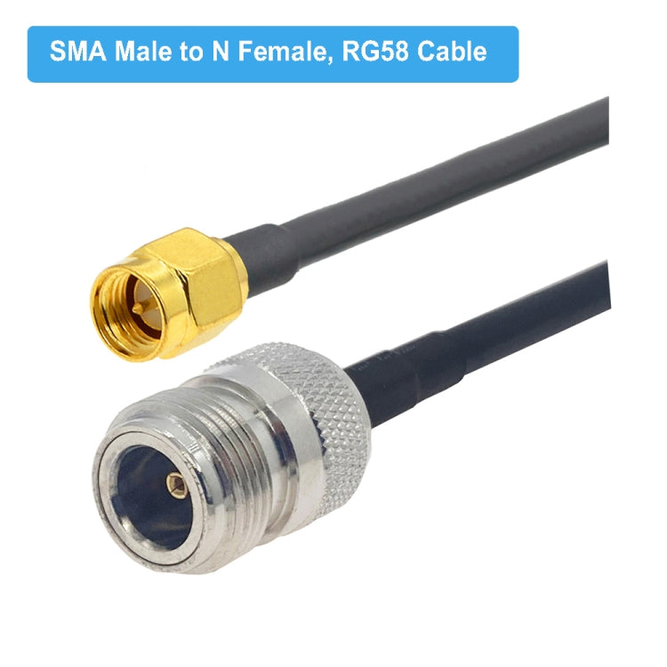 SMA Male to N Female RG58 Coaxial Adapter Cable, SMA Male to N Female 0.5m, SMA Male to N Female 1m, SMA Male to N Female 1.5m, SMA Male to N Female 3m, SMA Male to N Female 5m, SMA Male to N Female 10m