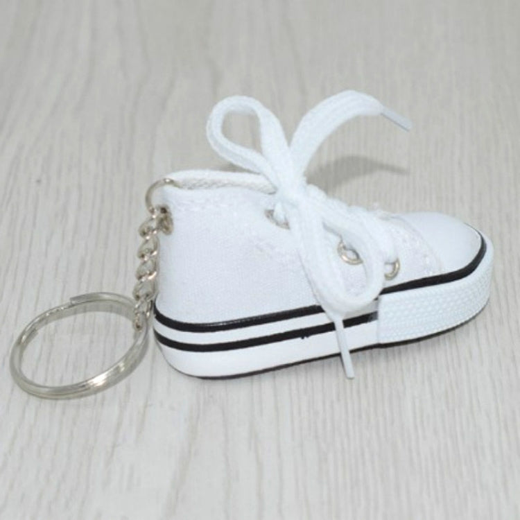 2 PCS Mini Simulation Canvas Shoes Sneaker Keychain Pendant