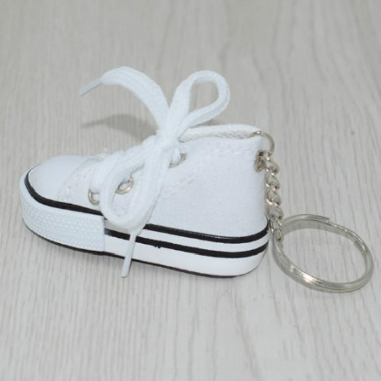 2 PCS Mini Simulation Canvas Shoes Sneaker Keychain Pendant