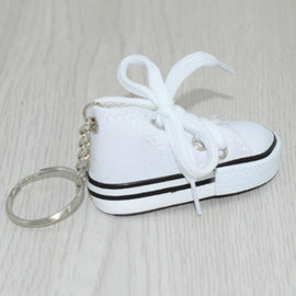 2 PCS Mini Simulation Canvas Shoes Sneaker Keychain Pendant