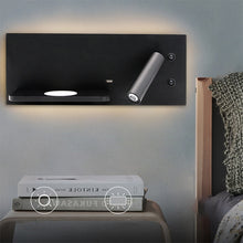 Load image into Gallery viewer, Wireless Wall Lamp USB 5V Charger Wall Lights Hotel Headboard Reading Lighting Spot Luminaire Lamp, Left