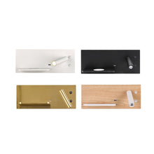 Load image into Gallery viewer, Wireless Wall Lamp USB 5V Charger Wall Lights Hotel Headboard Reading Lighting Spot Luminaire Lamp, Left