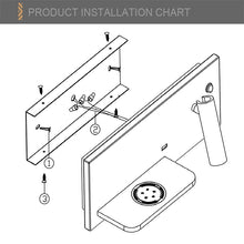 Load image into Gallery viewer, Wireless Wall Lamp USB 5V Charger Wall Lights Hotel Headboard Reading Lighting Spot Luminaire Lamp, Left